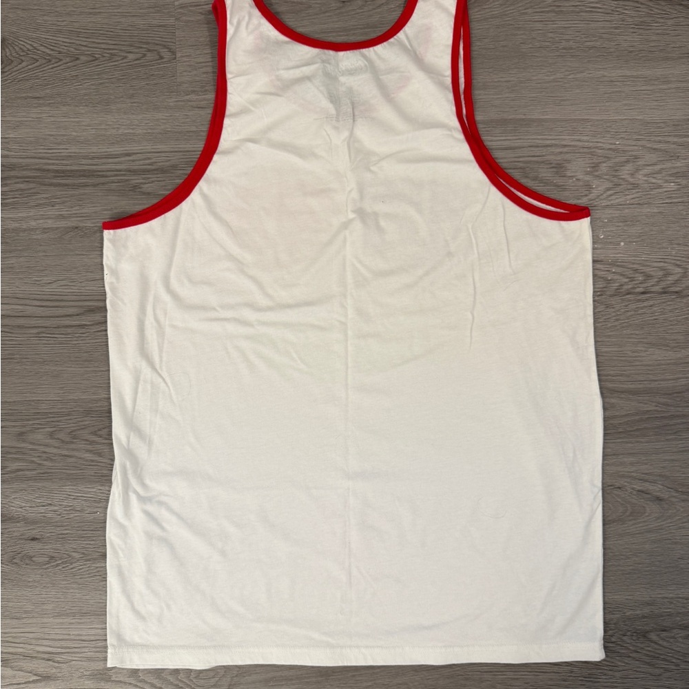 Coca-Cola White Tank with Red and Blue Avaiator Sunglasses Logo - never worn - Picture 3 of 3